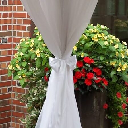 tent pole drapes